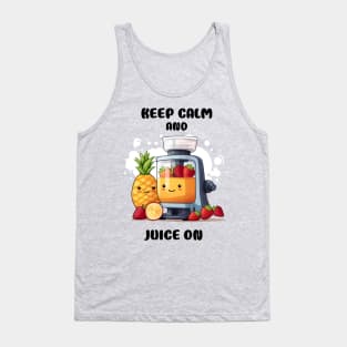 Fruit Juicer Keep Calm And Juice On Funny Health Novelty Tank Top